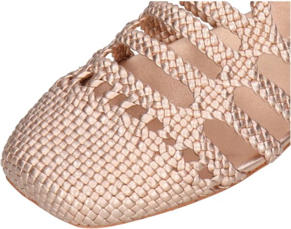Chaussures femme Melvin Hamilton cuir main argenté or-4