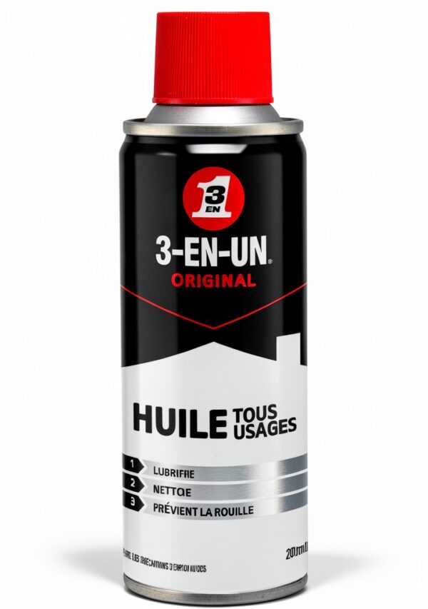 Huile tous usages 3-EN-UN sans silicone aérosol citronelle