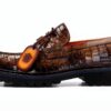 Chaussures Melvin Hamilton cuir main homme vert noir-2