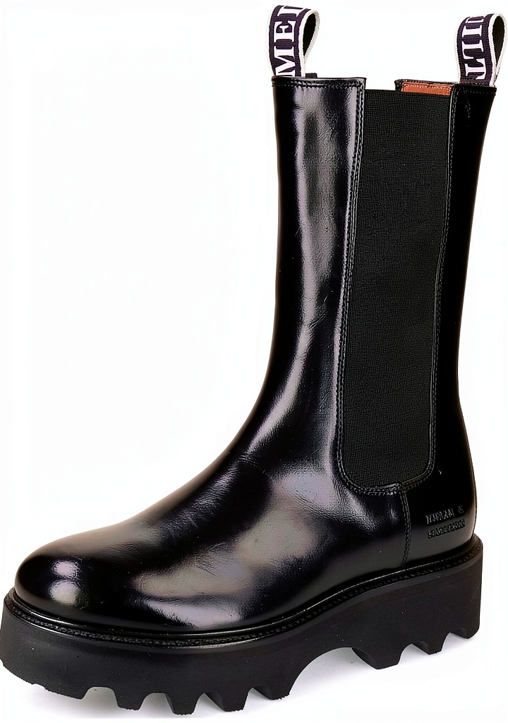 Chaussures Melvin Hamilton en cuir noir sur fond neutre