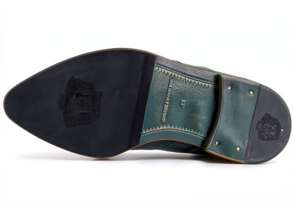 Chaussures Melvin Hamilton cuir veau pointues homme marron-2