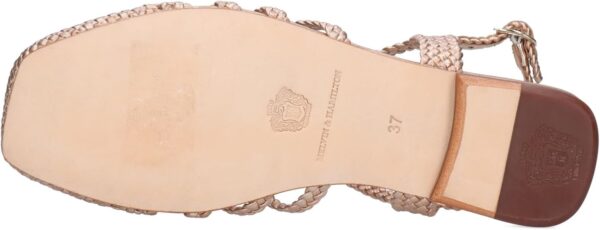 Chaussures femme Melvin Hamilton cuir main argenté or-3
