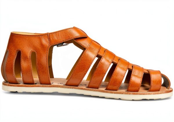 Sandales Melvin Hamilton Cuir Veau Homme Marron Multicolore-1