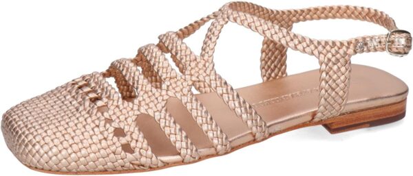 Chaussures femme Melvin Hamilton cuir main argenté or-0