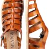 Sandales Melvin Hamilton Cuir Veau Homme Marron Multicolore-5