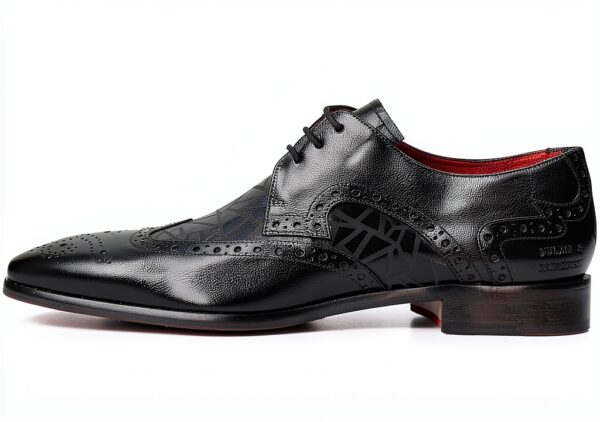 Chaussures Oxford Melvin Hamilton cuir main homme noir-2