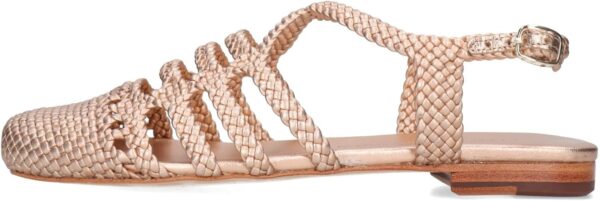 Chaussures femme Melvin Hamilton cuir main argenté or-2