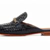 Mules Melvin Hamilton Rose Cuir Fabriquées à la Main Femme-2