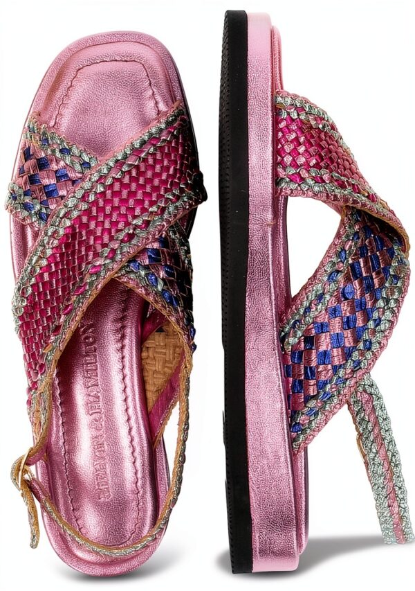 Chaussures femme Melvin Hamilton cuir main multicolore-5