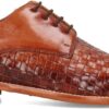 Chaussures Melvin Hamilton cuir main homme marron bleu-6
