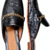 Mules Melvin Hamilton Rose Cuir Fabriquées à la Main Femme-5