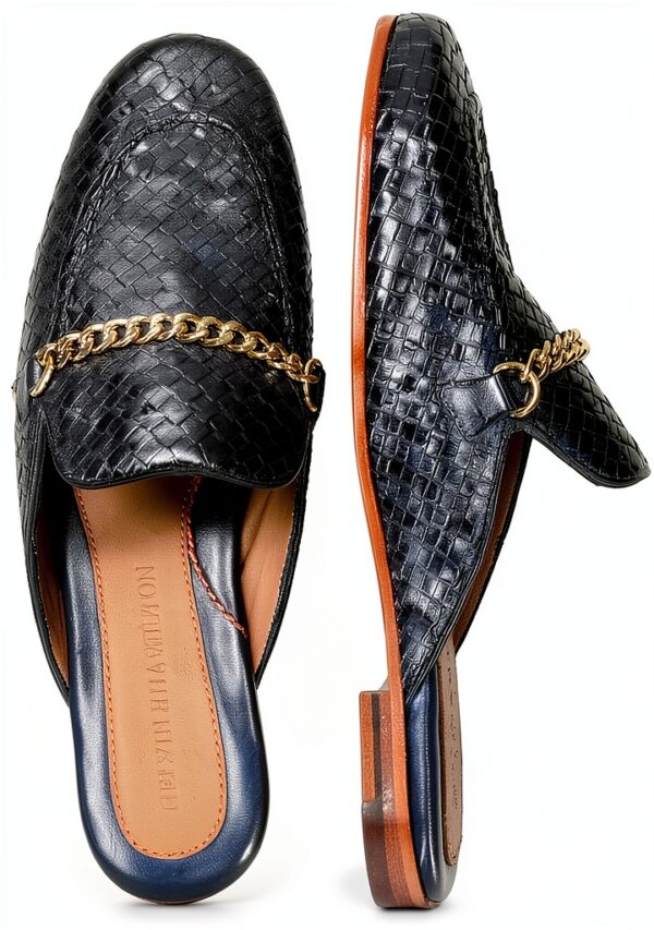 Mules Melvin Hamilton Rose Cuir Fabriquées à la Main Femme-5