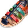 Sandales Melvin Hamilton Cuir Veau Homme Multicolore Marron-4