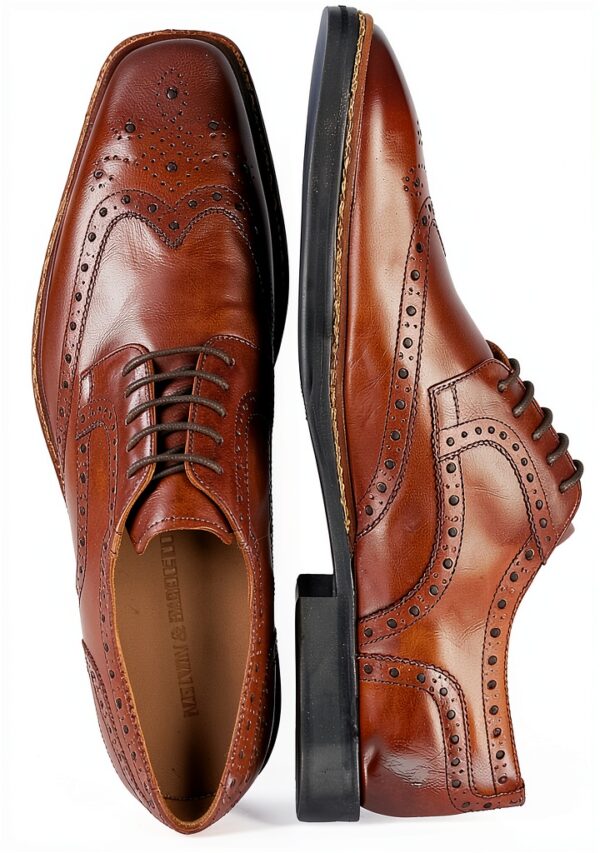 Chaussures Oxford Melvin Hamilton cuir main homme noir-5