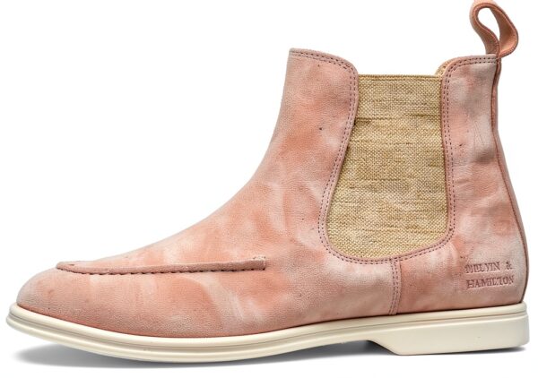 Bottes femme Melvin Hamilton cuir main talon plat beige-2