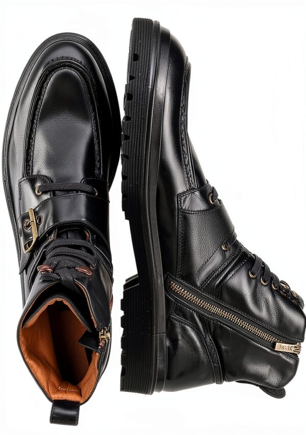 Chaussures homme Melvin Hamilton cuir main bottes marron-5