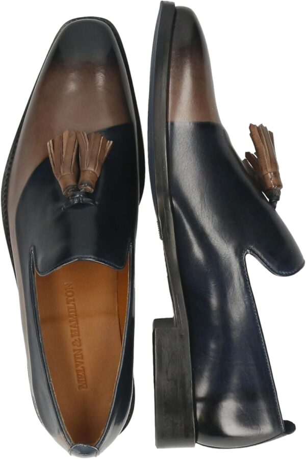Chaussures bateau Melvin Hamilton cuir main homme gris-5