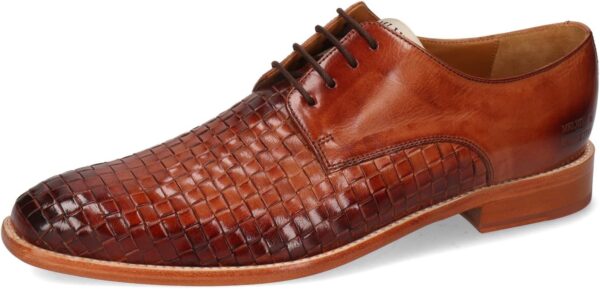 Chaussures Melvin Hamilton cuir main homme marron bleu-0