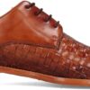 Chaussures Melvin Hamilton cuir main homme marron bleu-1