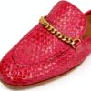 Mules femme Melvin Hamilton cuir main rose chaussures-4