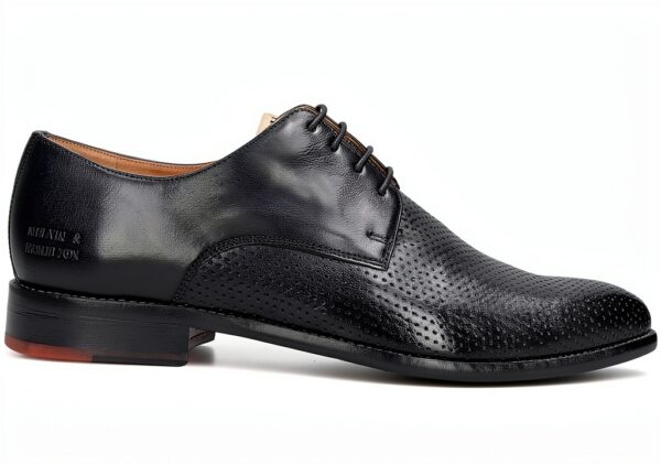 Chaussures homme Melvin Hamilton cuir main fabrication bleu-6