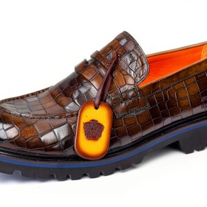 Chaussures Melvin Hamilton cuir main homme vert noir-0