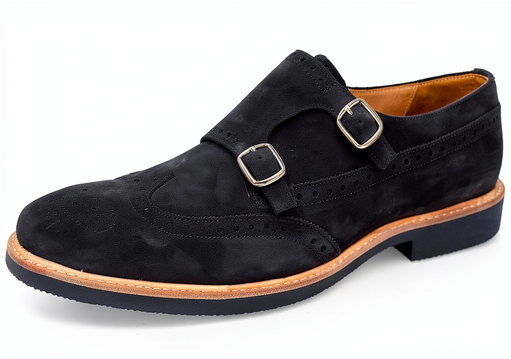 Chaussures Melvin Hamilton en cuir bleu sur fond neutre