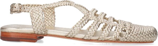 Chaussures femme Melvin Hamilton cuir main argenté or-1