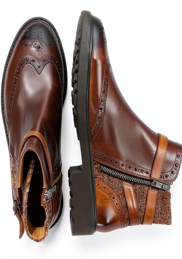 Chaussures femme Melvin Hamilton cuir main semelle-5