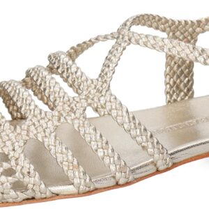 Chaussures femme Melvin Hamilton cuir main argenté or-0
