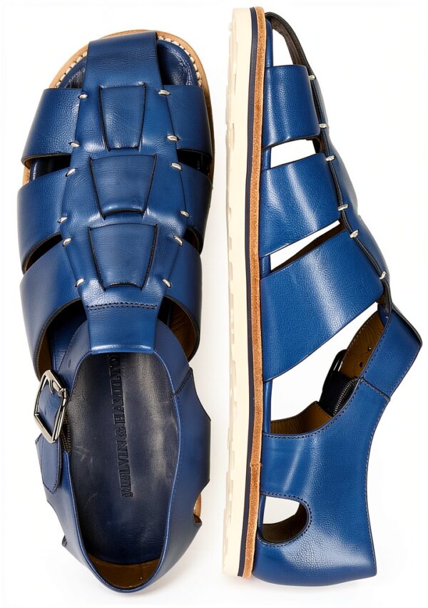 Sandales homme Melvin Hamilton cuir veau semelle gomme-5
