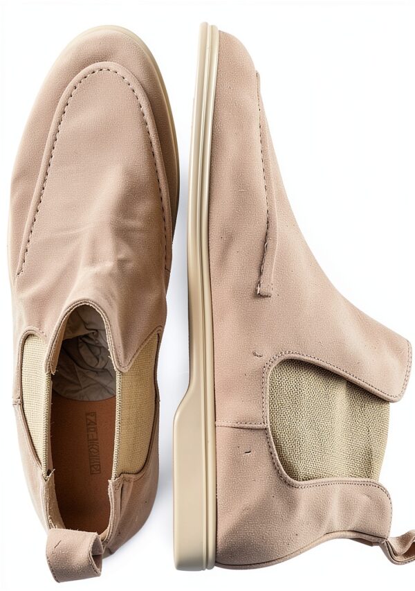 Bottes femme Melvin Hamilton cuir main talon plat beige-5