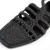 Melvin Hamilton Sandales Femme Cuir Main Semelle Gomme Noir-4