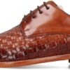 Chaussures Melvin Hamilton cuir main homme marron bleu-2