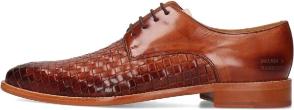 Chaussures Melvin Hamilton cuir main homme marron bleu-2