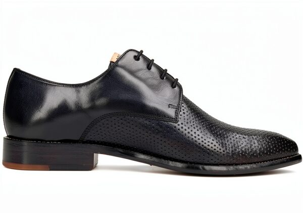 Chaussures homme Melvin Hamilton cuir main fabrication bleu-1