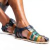 Sandales Melvin Hamilton Cuir Veau Homme Multicolore Marron-6