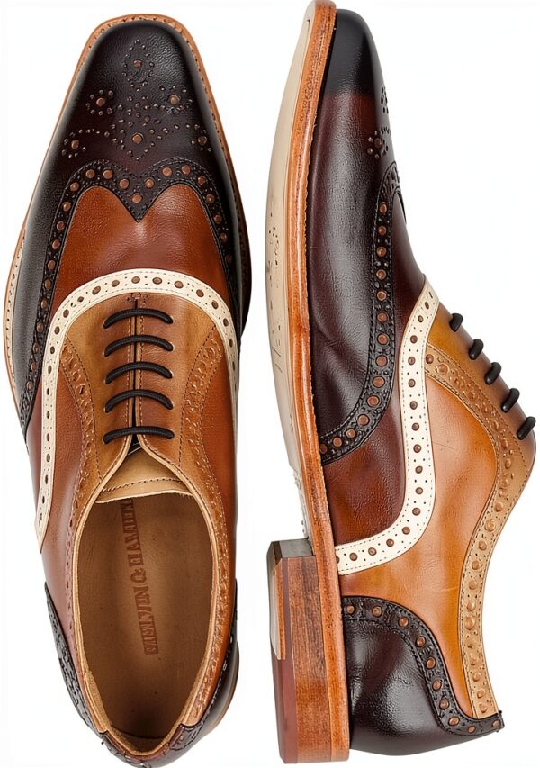 Chaussures Oxford Melvin Hamilton cuir main homme marron-1