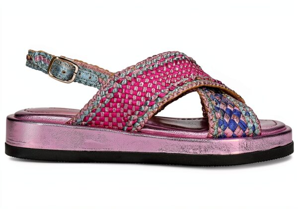 Chaussures femme Melvin Hamilton cuir main multicolore-1