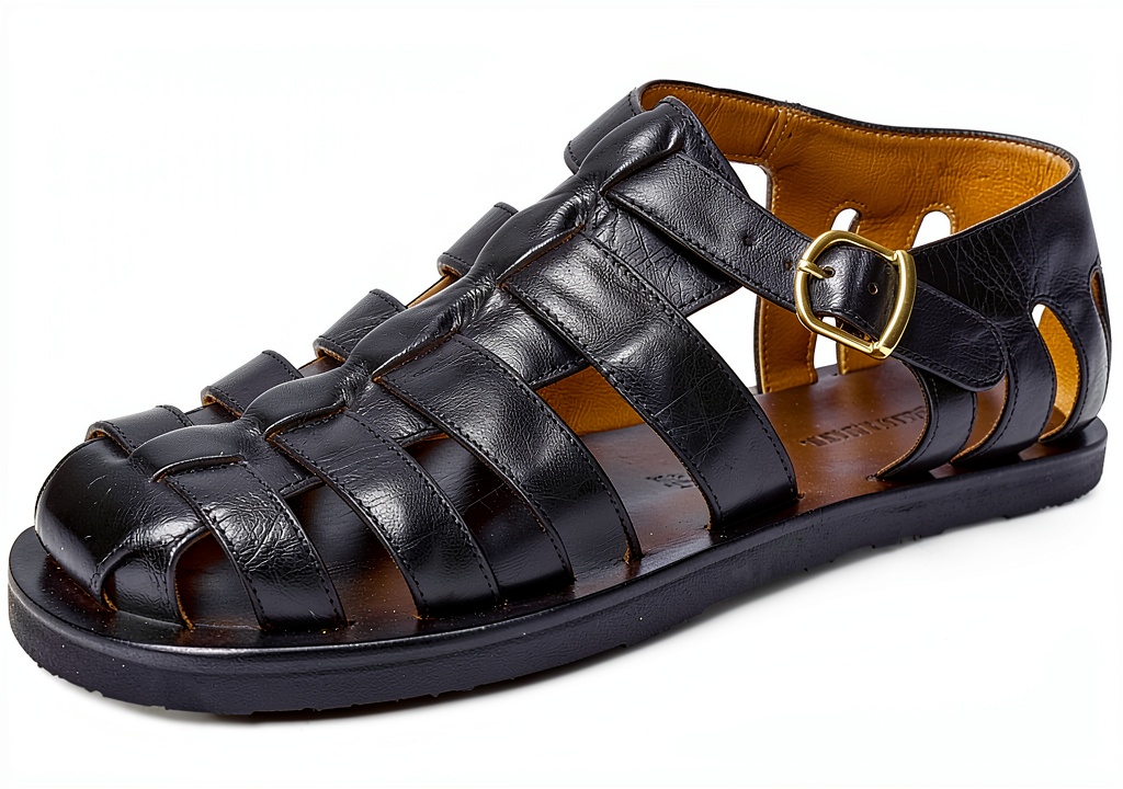 Chaussures Melvin Hamilton en cuir noir sur fond neutre