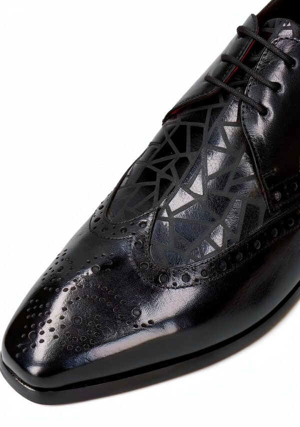 Chaussures Oxford Melvin Hamilton cuir main homme noir-4