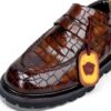 Chaussures Melvin Hamilton cuir main homme vert noir-4