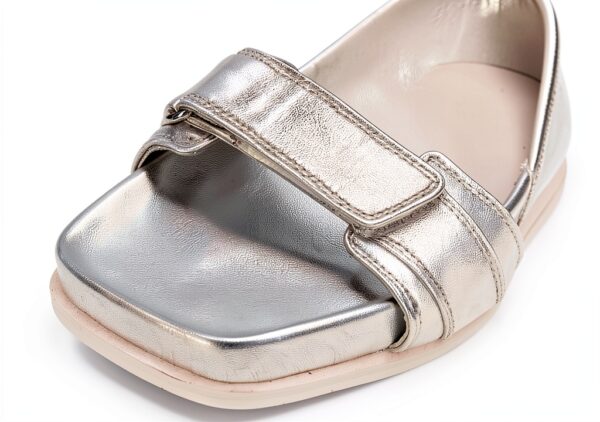 Chaussures femme Melvin Hamilton cuir main argenté marron-4
