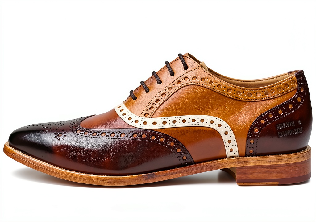 Chaussures Oxford Melvin Hamilton en cuir marron sur fond neutre