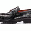 Chaussures Oxford Melvin Hamilton cuir main homme noir vert-2