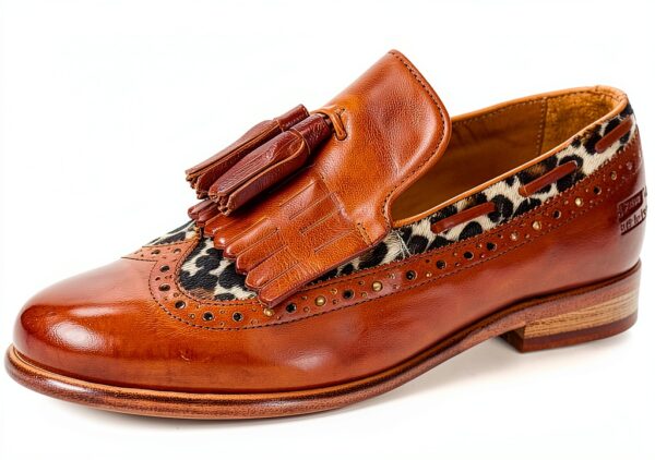 Chaussure femme Melvin Hamilton cuir veau main semelle cuir-2