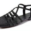 Melvin Hamilton Sandales Femme Cuir Main Semelle Gomme Noir-0