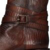 Bottes femme Melvin Hamilton cuir talon bloc marron pointues-4