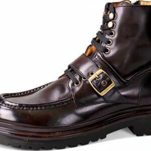 Chaussures homme Melvin Hamilton cuir main bottes marron-0
