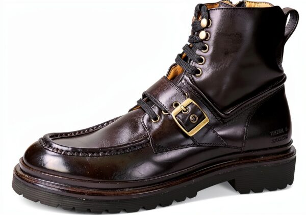 Chaussures homme Melvin Hamilton cuir main bottes marron-0